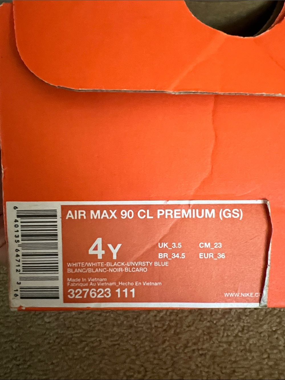 Nike Black & White Air Max Notebook-Print Sneakers - Picture 4 of 4